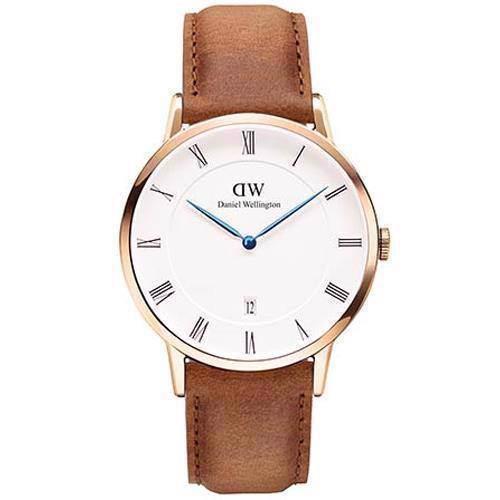 Image of Rosa forgyldt Dapper Durham Quartz Herre ur fra Daniel Wellington